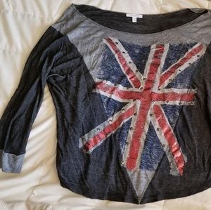 Off the shoulder t-shirt